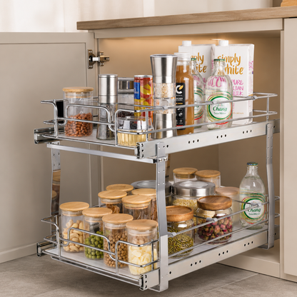 2-Tier Wire Pull-Out Organizer