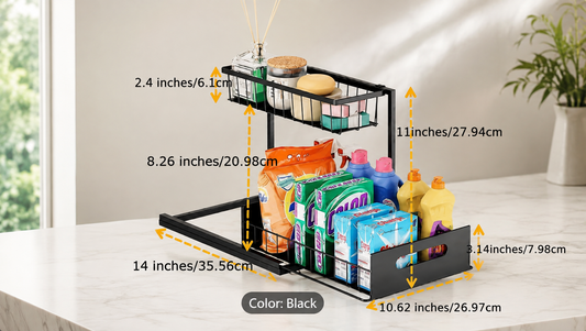 L-Shape Slide-Out Organizer