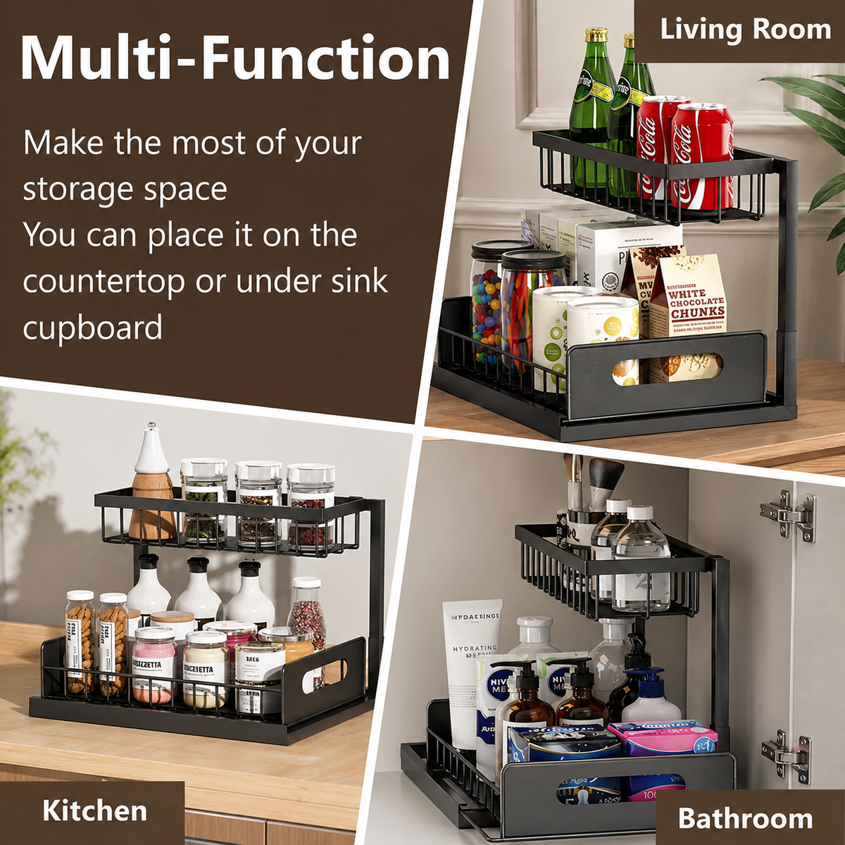 L-Shape Slide-Out Organizer